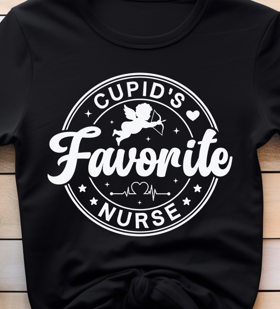 Cupid's Favorite Nurse - Nurse - DTF Transfer