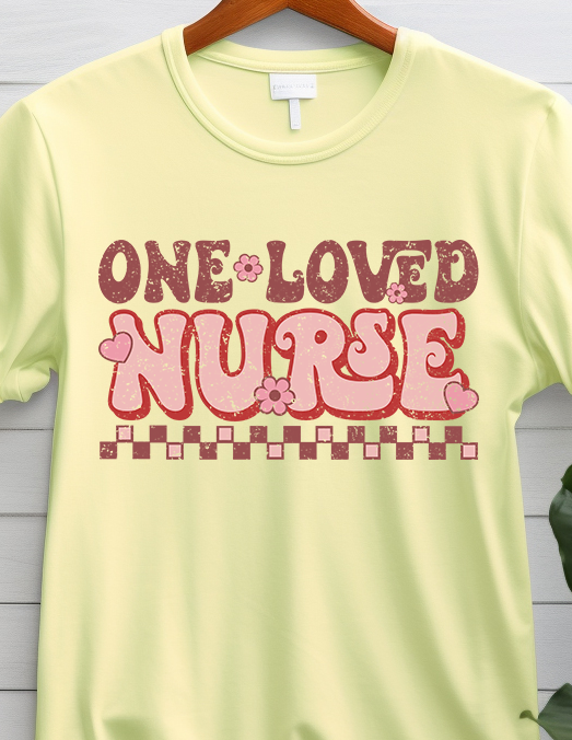 One Loved Nurse Retro - Nurse - DTF Transfer