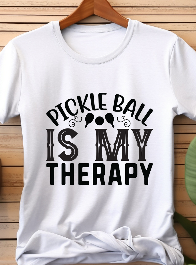 Pickleball Is My Therapy - Pickle Ball - DTF Transfer