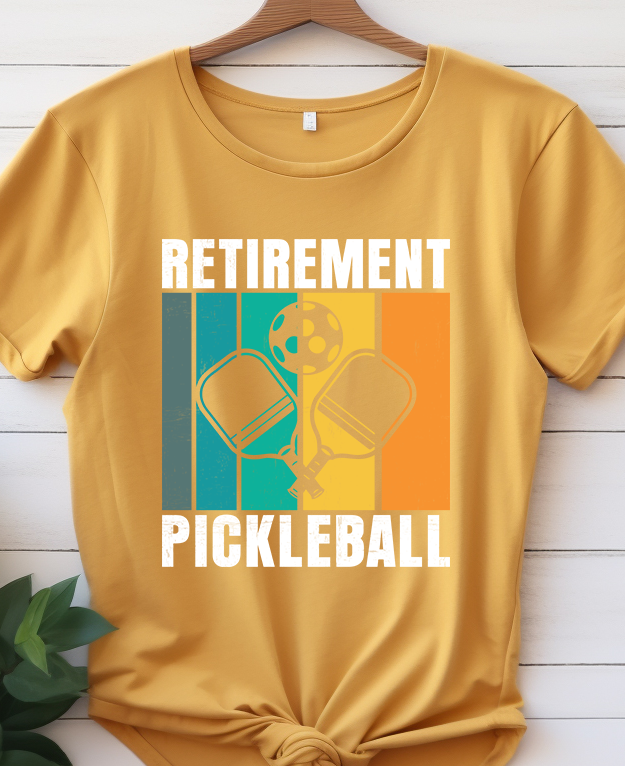 Retirement Pickleball - Pickle Ball - DTF Transfer